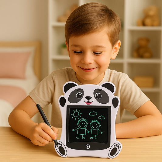 DrawBuddy tableau d'écriture LCD – tableau pour enfants avec design animalier et stylet pour un apprentissage créatif