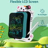 DrawBuddy tableau d'écriture LCD – tableau pour enfants avec design animalier et stylet pour un apprentissage créatif