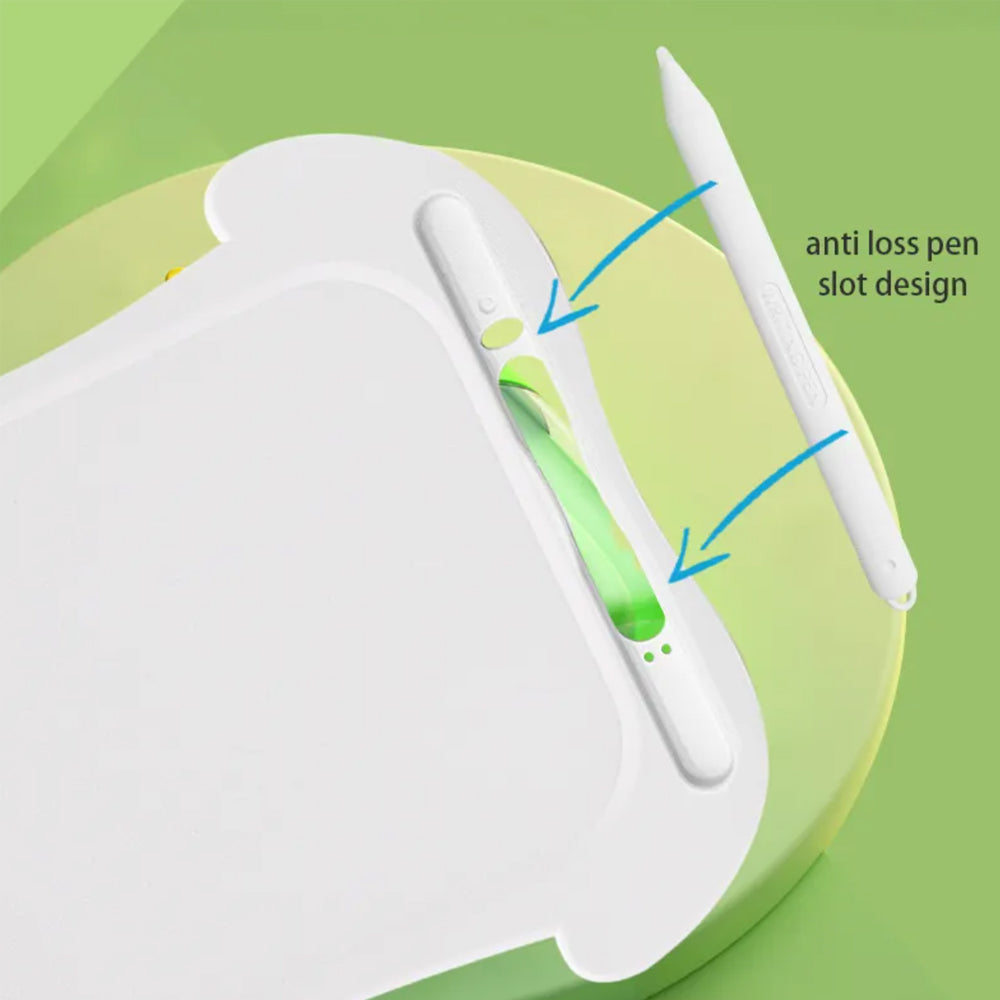 DrawBuddy tableau d'écriture LCD – tableau pour enfants avec design animalier et stylet pour un apprentissage créatif