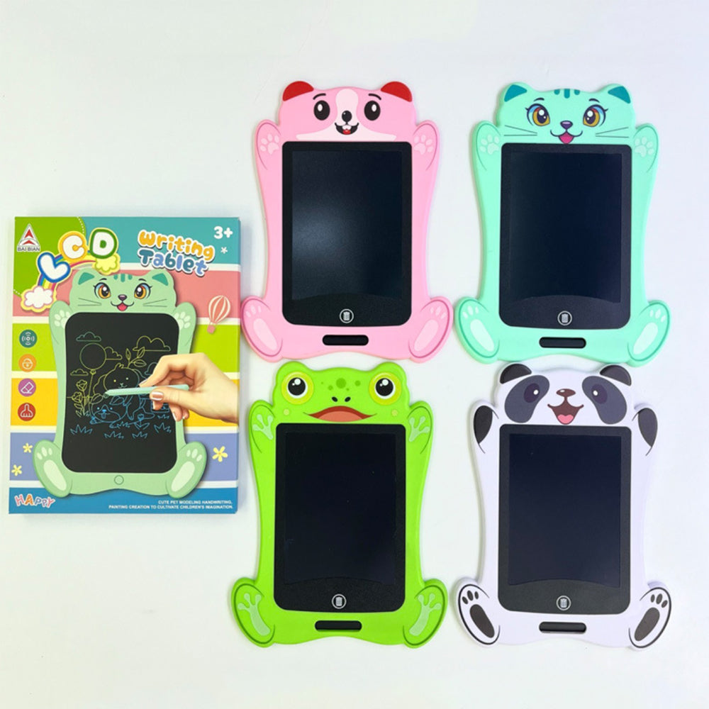 DrawBuddy tableau d'écriture LCD – tableau pour enfants avec design animalier et stylet pour un apprentissage créatif