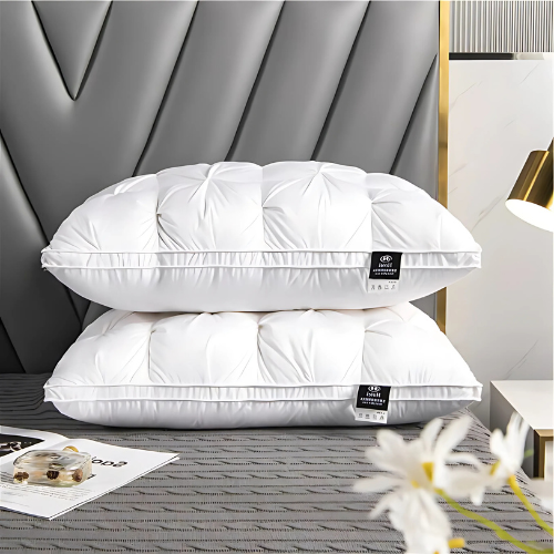 DREAMFEATHER – Luxus Ganzendons Kissen für erholsamen Schlaf