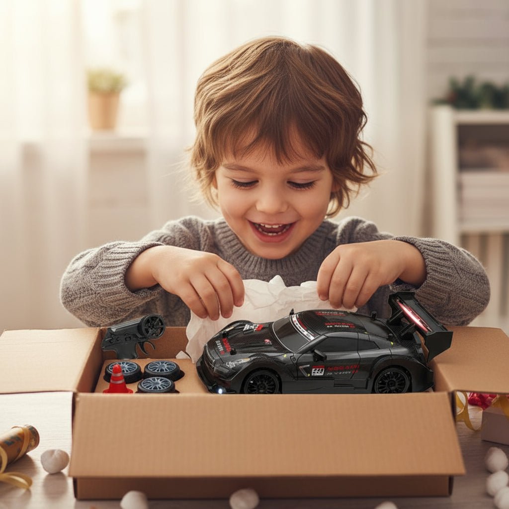 DRIFTMAX – 4WD 1:24 RC Drift-Auto mit austauschbaren Reifen für realistische Rennen 2