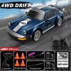 DRIFTRAX – 1:24 Hochgeschwindigkeits-4WD-RC-Driftwagen mit LED-Beleuchtung und Doppelreifen 8