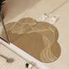 AquaLuxe Quick-Dry Absorbent Floor Mat | Elegante rutschfeste Badezimmer- und Küchenmatte für trockene, sichere Böden