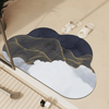 AquaLuxe Quick-Dry Absorbent Floor Mat | Elegante rutschfeste Badezimmer- und Küchenmatte für trockene, sichere Böden
