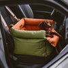 PAWLUXURY – Asiento de coche de lujo para perros con cinturón de seguridad para viajes en coche con estilo