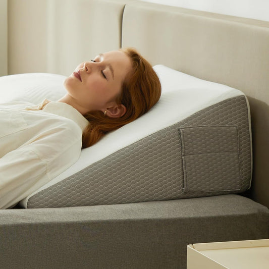 Cuscino a cuneo deluxe – Cuscino ergonomico inclinato con memory foam
