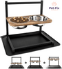 STATION D'ALIMENTATION SNACKHAVEN – Station d'alimentation ergonomique en acier inoxydable pour chiens grands et moyens