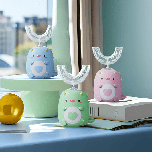 SMILODINO TOOTHBRUSH – Elektrische Kinderzahnbürste mit 360° Reinigung