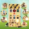 Discovery Play Montessori Busy Board | Entwickelt Feinmotorik | Hölzernes Aktivitätsbrett für Kleinkinder | Montessori-Sensorikspielzeug 3