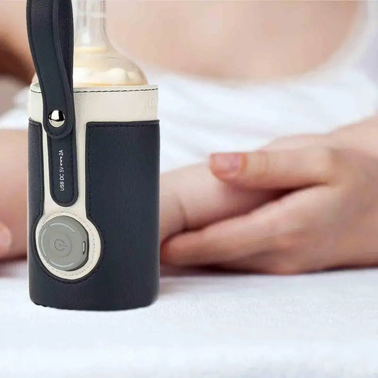 MamaGo Pro – Calienta biberones portátil y bolso para pañales con cuna integrada para bebé