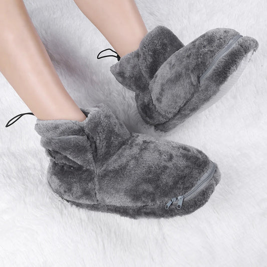 Dreamstep pantoufles chauffantes USB – chaussons douillets avec fonction chaleur pour les froides journées d'hiver