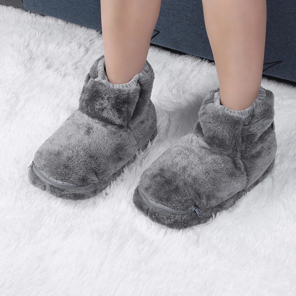 Dreamstep pantoufles chauffantes USB – chaussons douillets avec fonction chaleur pour les froides journées d'hiver
