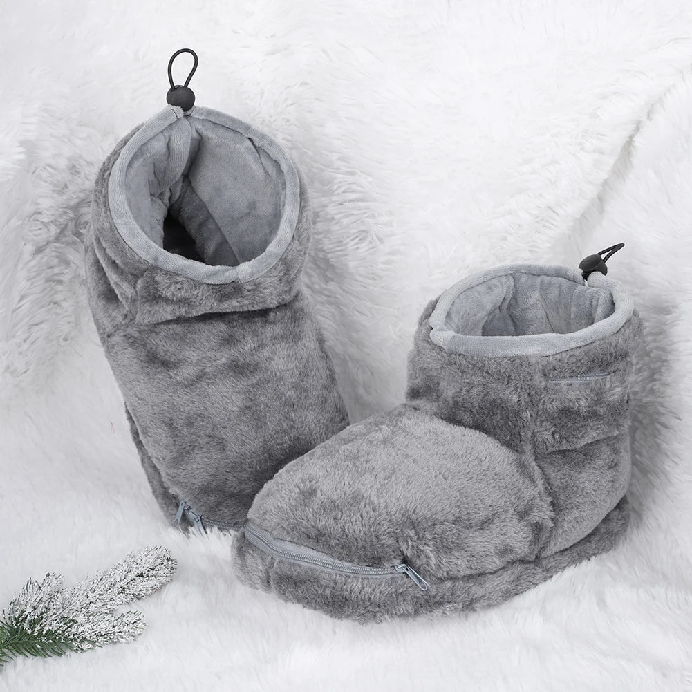 Dreamstep pantoufles chauffantes USB – chaussons douillets avec fonction chaleur pour les froides journées d'hiver