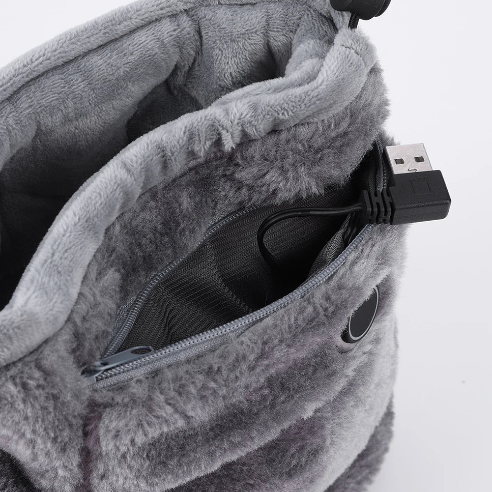 Dreamstep pantoufles chauffantes USB – chaussons douillets avec fonction chaleur pour les froides journées d'hiver