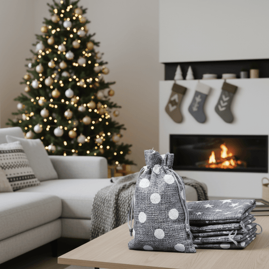 EARTHYSAC – 10 Stück Öko-Jutebeutel mit Kordelzug für handgemachte Geschenke 0