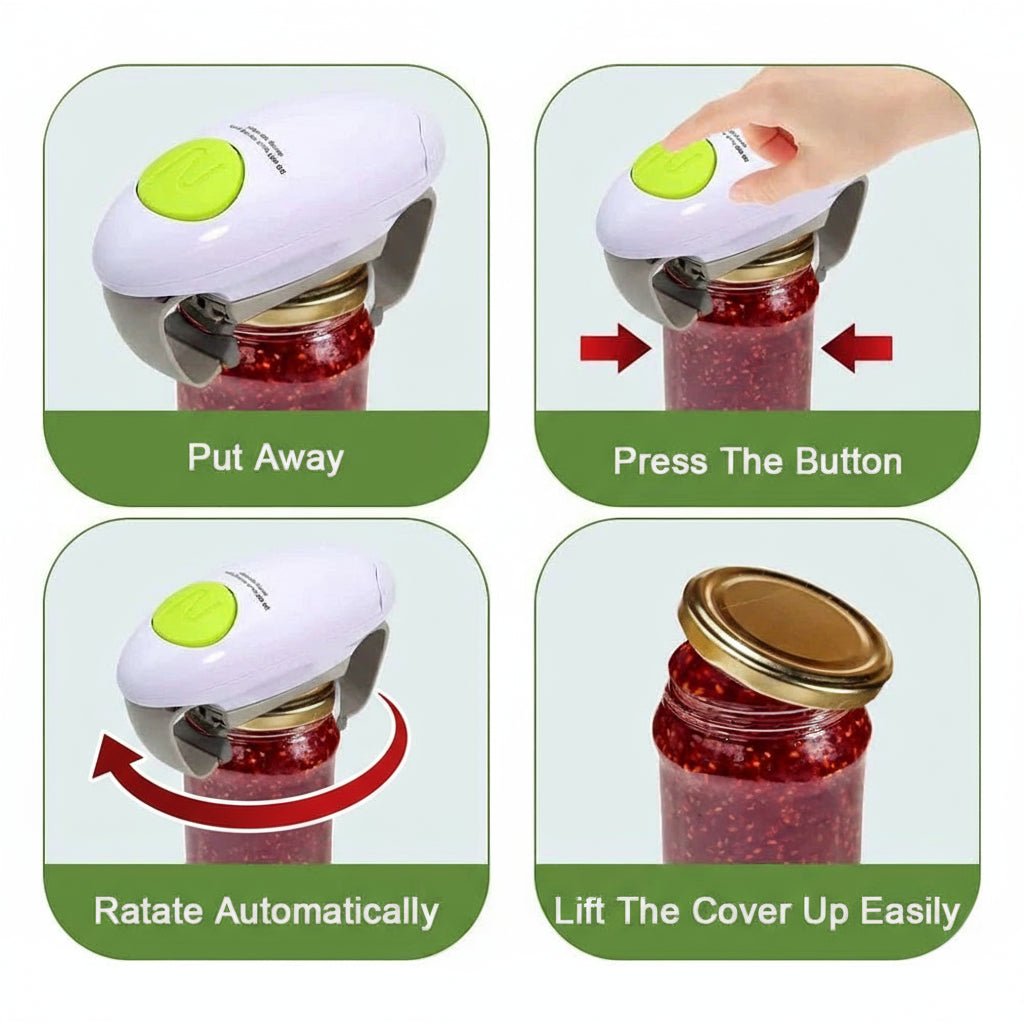 EASYPOP – Müheloser elektrischer Flaschenöffner – Leichtes ABS-Werkzeug zum Öffnen von Gläsern und Flaschen 1