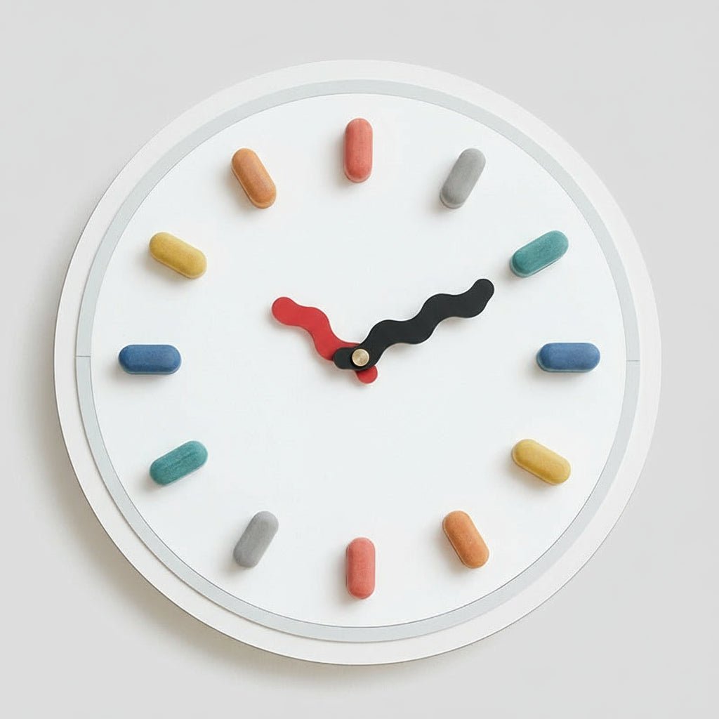 ECOCRAFT – Nordische 3D-Wanduhr mit geräuschlosem Sekundenzeiger 6