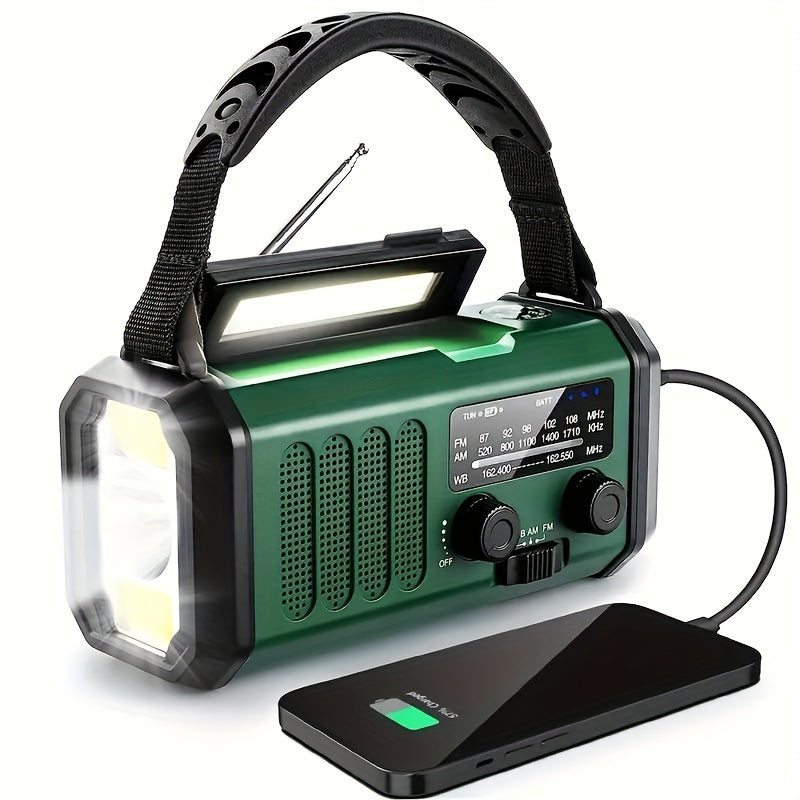 Radio EcoPower – Radio d'urgence avec solaire, lampe de poche et fonction de charge USB