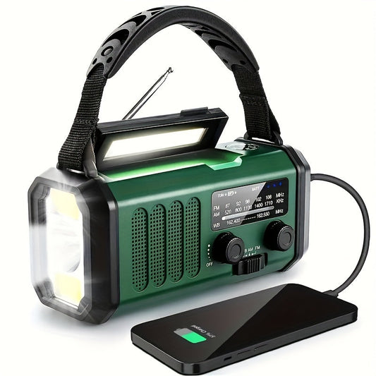 Radio EcoPower – Radio d'urgence avec solaire, lampe de poche et fonction de charge USB