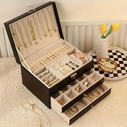 ELEGANCE JEWELRY BOX – Elegante Schmuckbox aus Leder für stilvolle Aufbewahrung