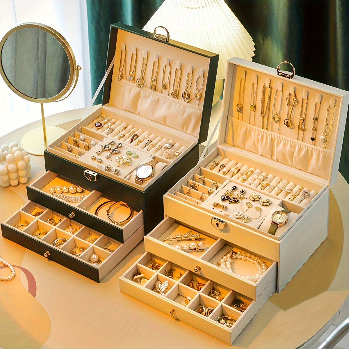 ELEGANCE JEWELRY BOX – Elegante Schmuckbox aus Leder für stilvolle Aufbewahrung