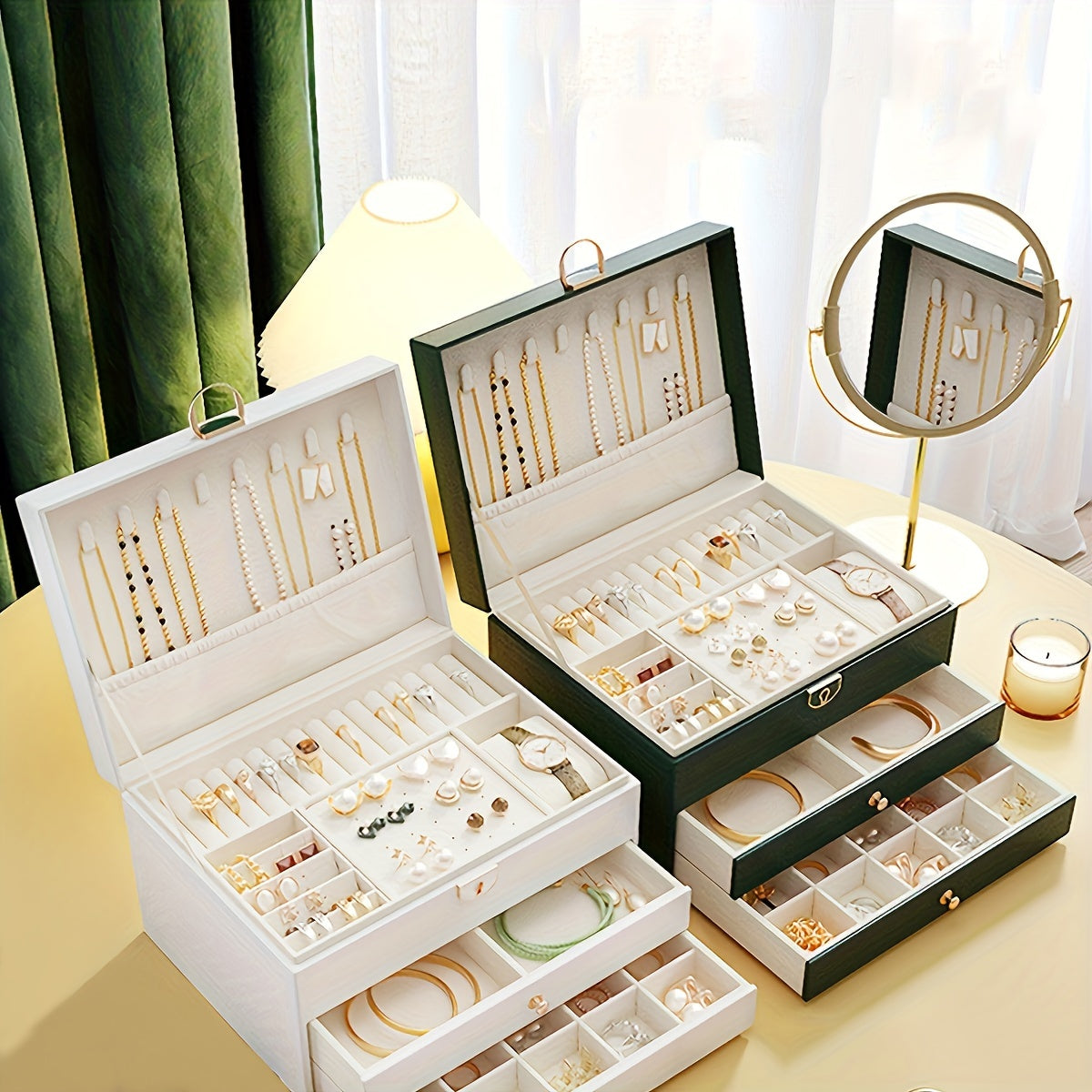 ELEGANCE JEWELRY BOX – Elegante Schmuckbox aus Leder für stilvolle Aufbewahrung