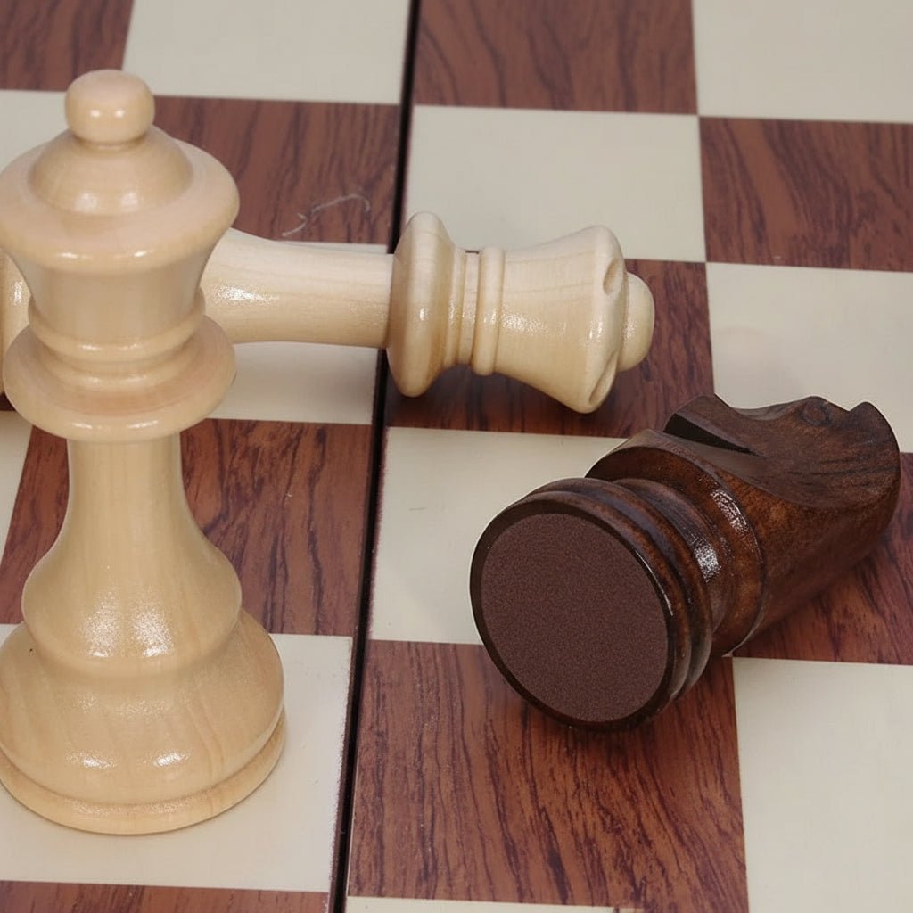 ELITEWOOD SCHACH – Hochwertiges Schachset aus Massivholz mit klappbarem Brett 1