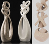ETERNAL EMBRACE – Abstrakte Skulptur für Liebe & Eleganz