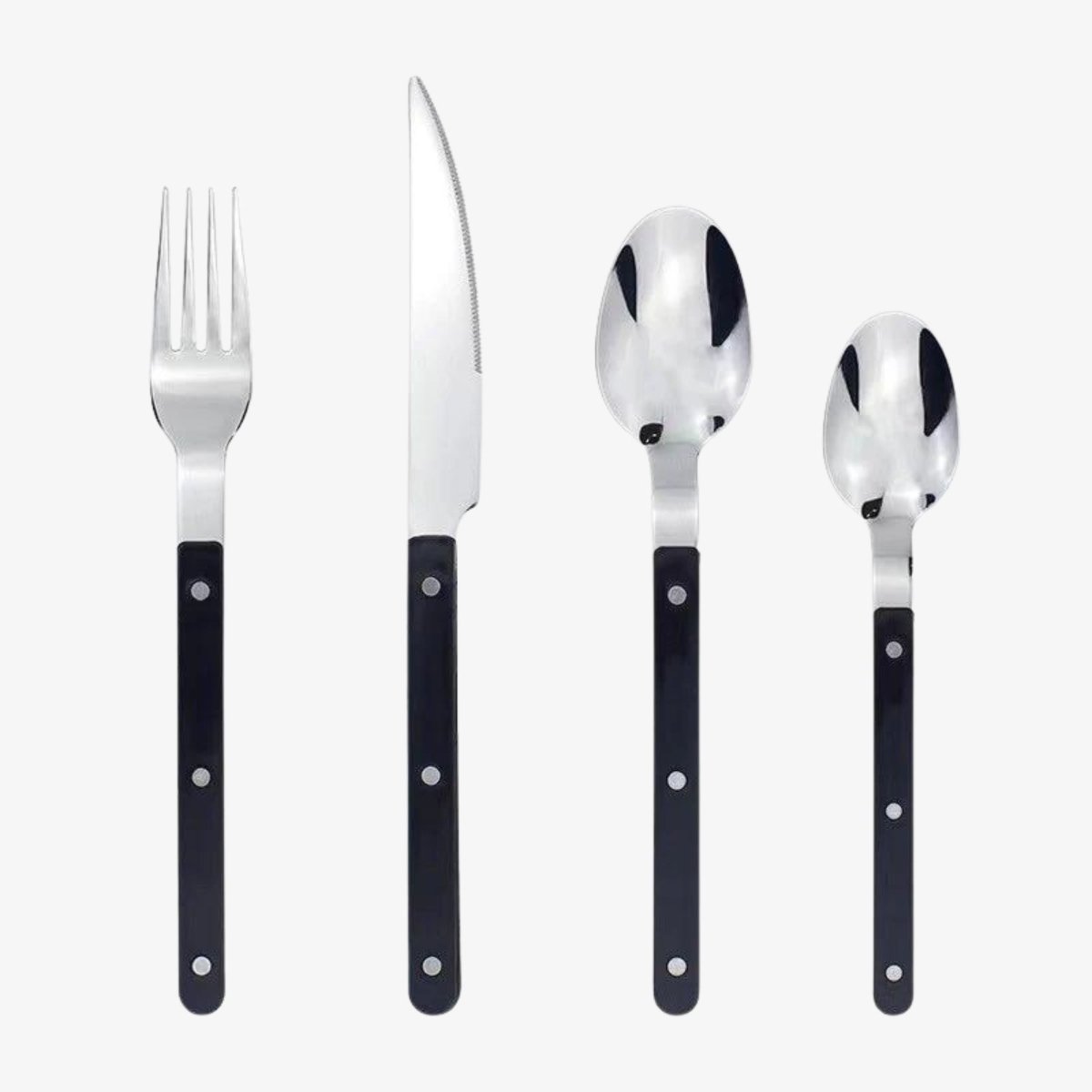 ETERNIFORCE – 24-Piece Stainless Steel Flatware Set with Engraved Design 0