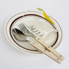 ETERNIFORCE – 24-Piece Stainless Steel Flatware Set with Engraved Design 7
