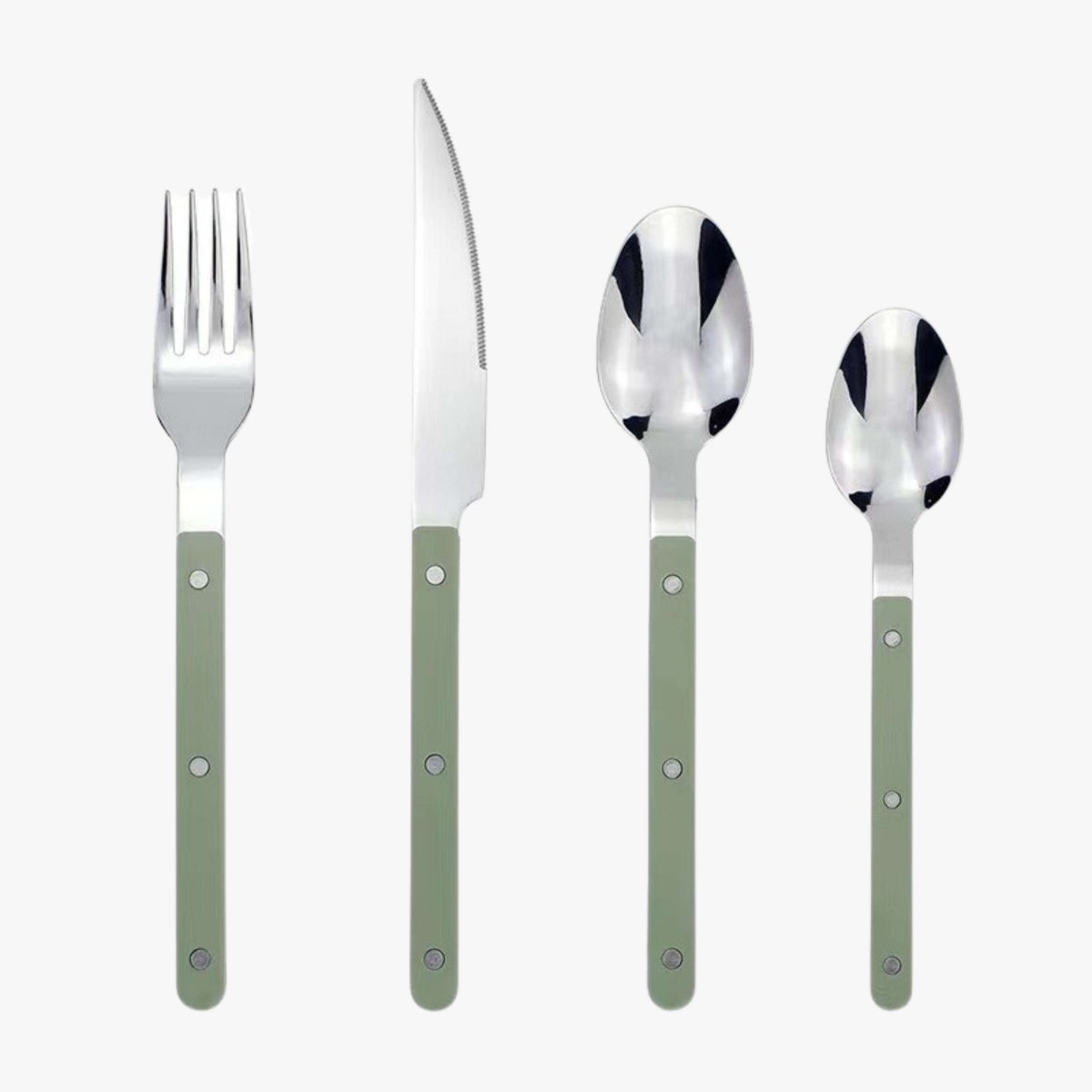 ETERNIFORCE – 24-Piece Stainless Steel Flatware Set with Engraved Design 9