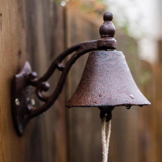 EUROVINT Sonnette – Sonnette en fonte au style vintage pour porte d'entrée et jardin