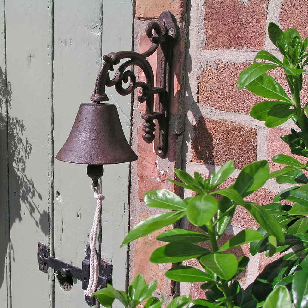 EUROVINT Sonnette – Sonnette en fonte au style vintage pour porte d'entrée et jardin