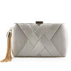 Éclessa Luxus-Abend-Clutch | Handtasche mit Satinquaste für klassische und moderne Eleganz 11