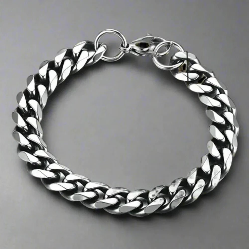 Edelstahl Armband - Verstellbares Punk-inspiriertes Design für Vielseitigen Stil 8