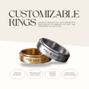 CALVARE – Edelstahl-Spinner Ring für Paare mit Gravur