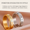 CALVARE – Edelstahl-Spinner Ring für Paare mit Gravur