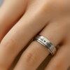 CALVARE – Edelstahl-Spinner Ring für Paare mit Gravur