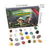 GeoTreasure Adventskalender 2025 – 24 natürliche Edelsteine für Sammler & Kinder