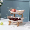 Ovaluxe estantería para frutas | Elegante organización de cocina de 2 y 3 niveles para frutas y snacks