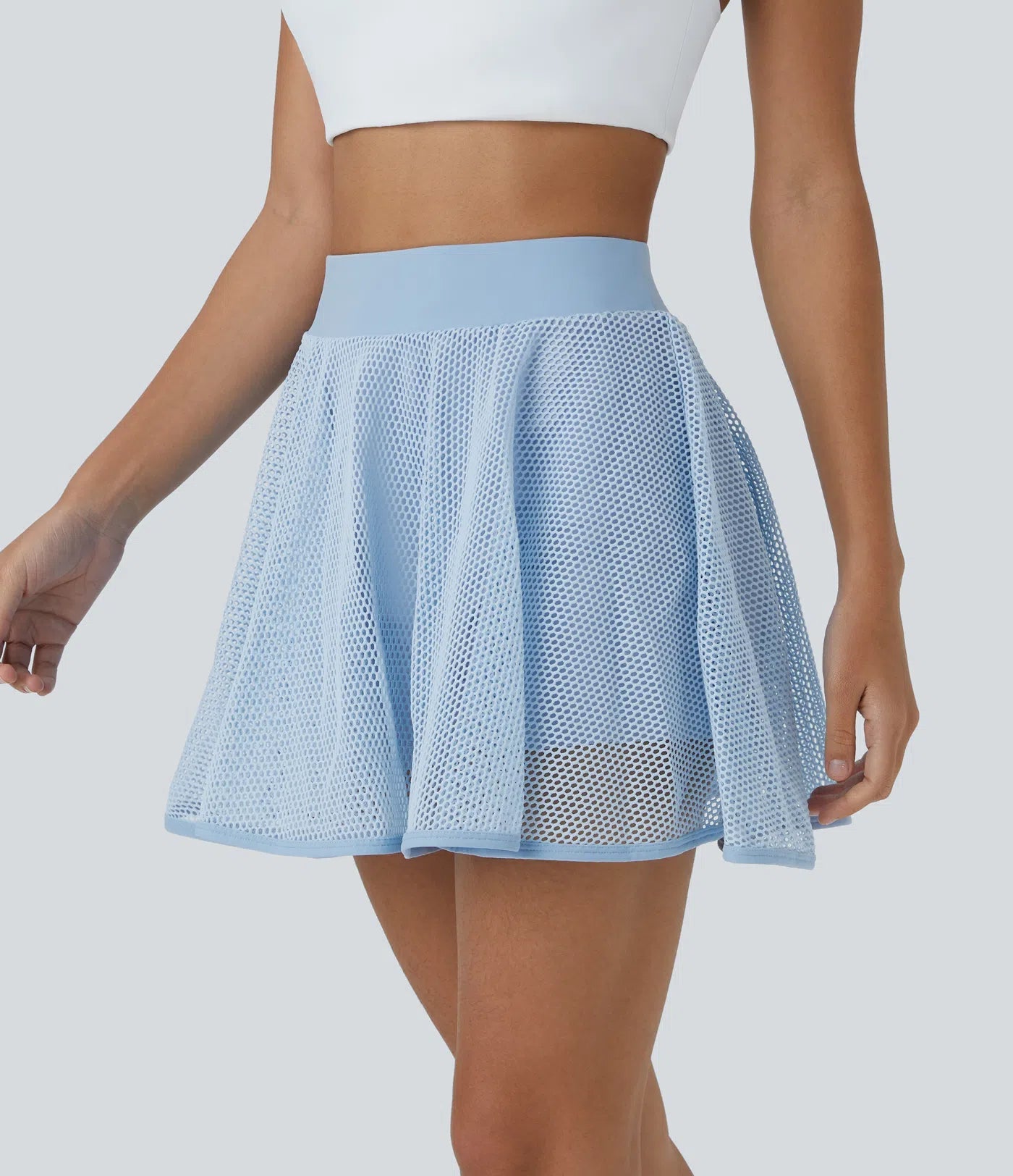 Falda de tenis para todos los días – falda de malla 2 en 1 con shorts aireados