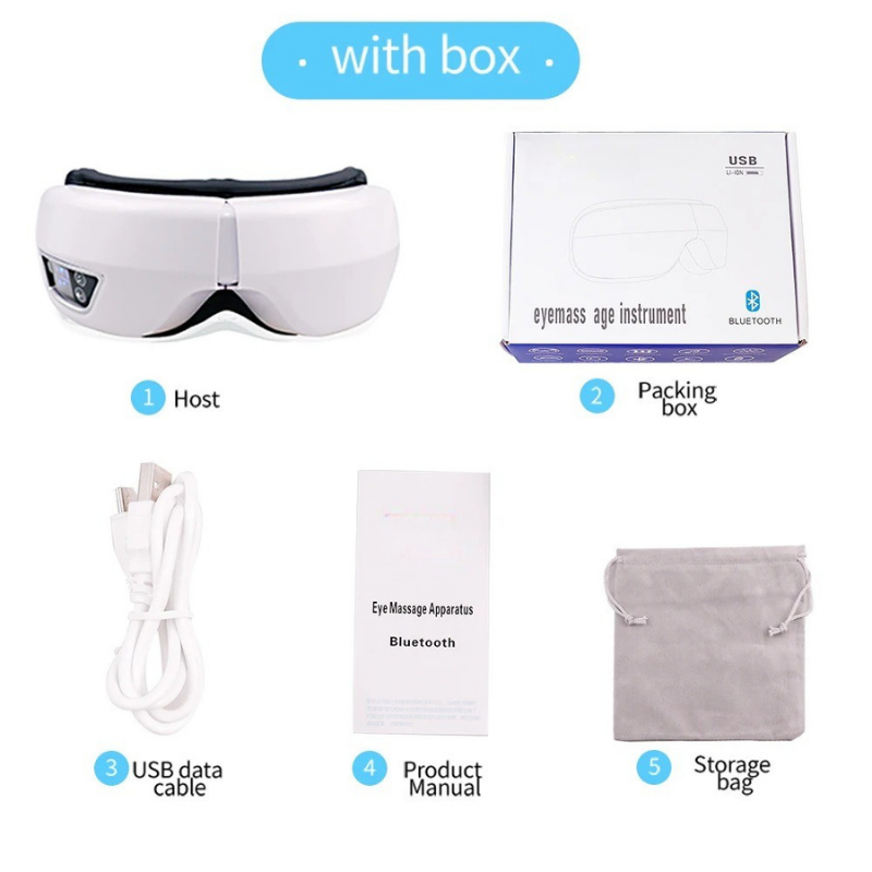 Eyeglow Smart 6D – Appareil de massage des yeux avec pression d'air et fonction chaleur