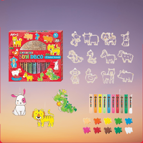 FESTIGLASS – DIY Weihnachts-Glasmalerei-Set für Kinder & Erwachsene 7