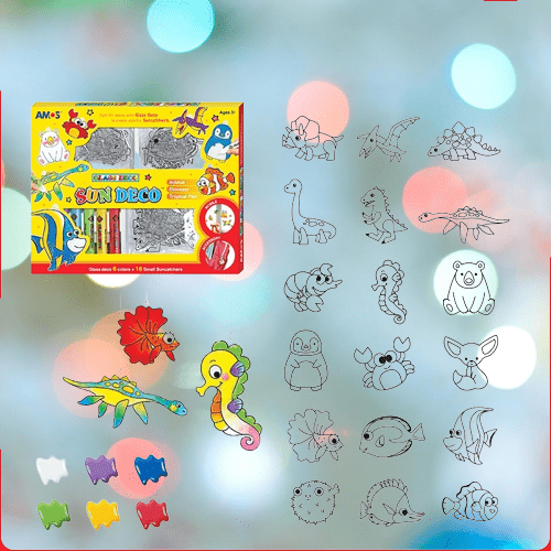 FESTIGLASS – DIY Weihnachts-Glasmalerei-Set für Kinder & Erwachsene 8