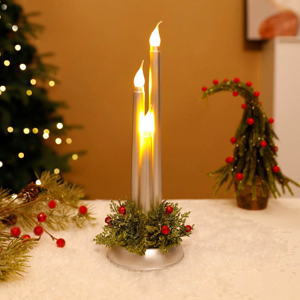 FLAMINIX – Flammenlose LED-Weihnachtskerzen mit realistischem Flackerlicht 2