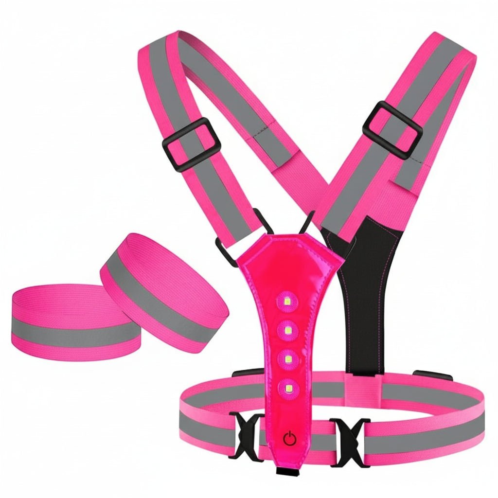 FLASHRUN – Hochsichtbare LED-Weste mit USB-wiederaufladbaren Leuchten 10