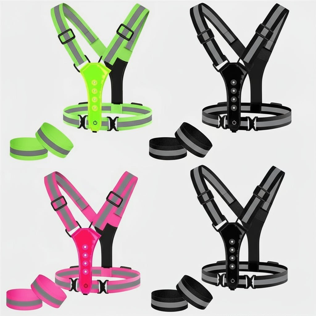 FLASHRUN – Hochsichtbare LED-Weste mit USB-wiederaufladbaren Leuchten 5