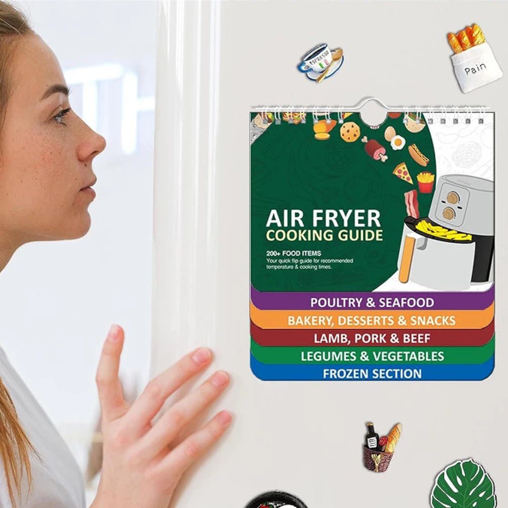 FLAVORFY – Kompakte magnetische Heißluftfritteuse – Essenszubereitungstabelle 1