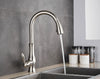 FLEXFLOW Robinet de cuisine – Robinet de cuisine en acier inoxydable avec douchette extractible et design flexible